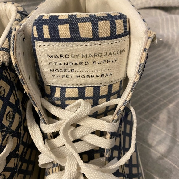 Marc by Marc Jacobs Mylo-Print Canvas High Tops size 40 us9 - Picture 8 of 9